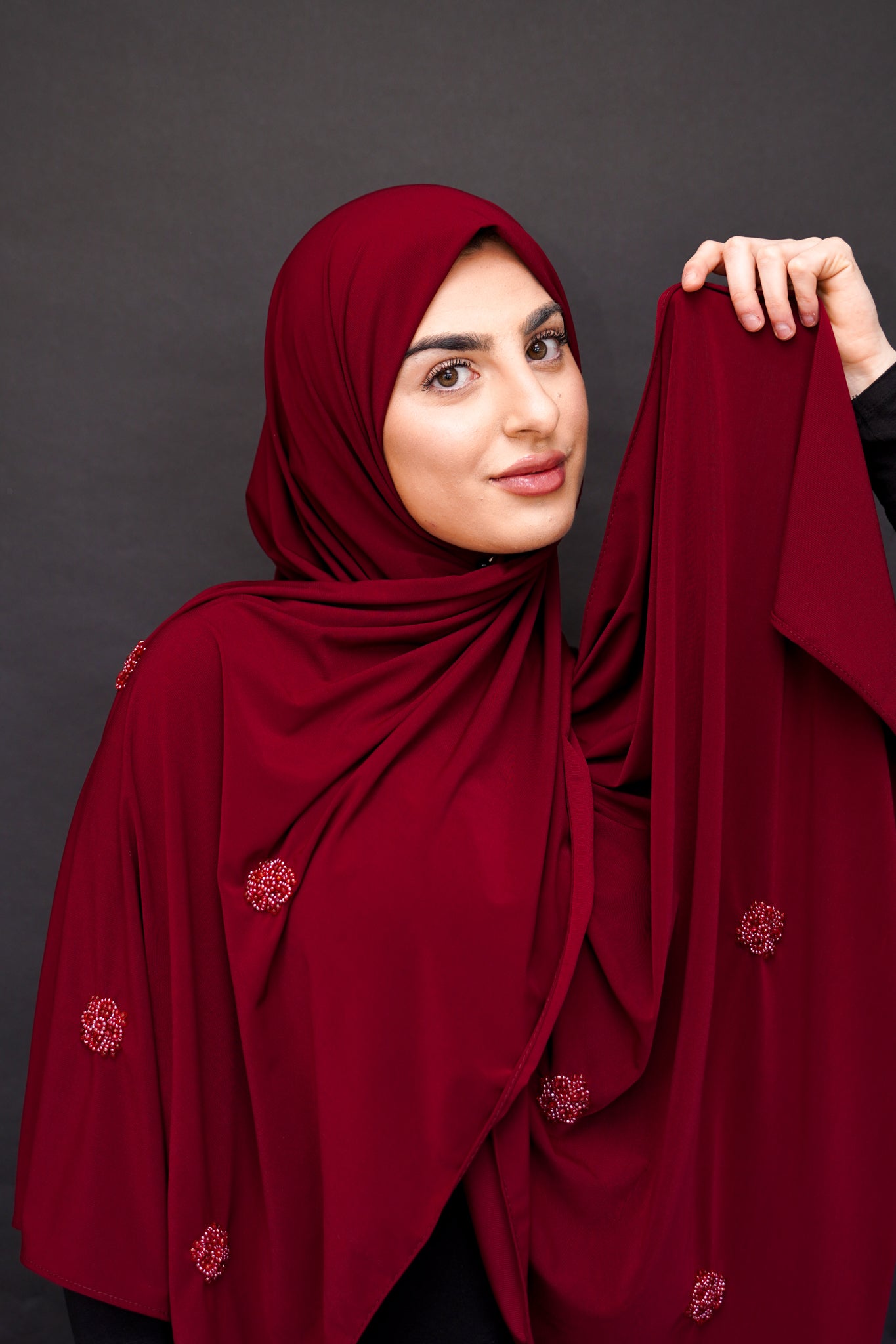 Stone Jersey Blushed Burgundy